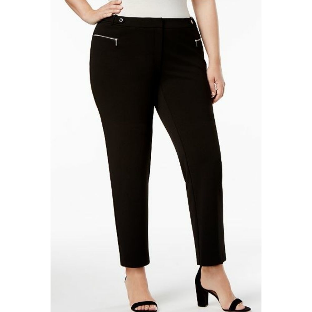 New Calvin Klein Plus Zip-Pocket Straight-Leg skinny‎ pants Size 24W new!!!